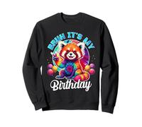 Bruh It's My Birthday Tie Dye Red Panda Sweatshirt