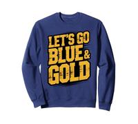 Bruh LET'S GO BLUE & GOLD Team Spirit Week Game Day Summer Sweatshirt