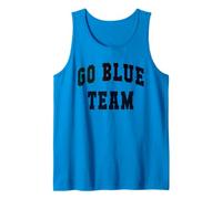 Bruh Let's GO Blue Team Competition War Game Day Tank Top