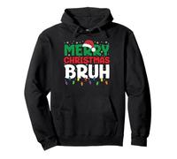 Bruh Meme Funny Saying Bro Greeting Teens Boys Men Christmas Pullover Hoodie