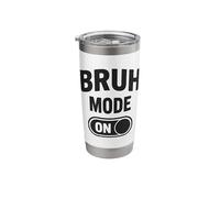 Bruh Mode On Meme Stainless Steel Insulated Tumbler