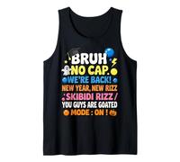Bruh NO Cap We're Back Funny Gen A Rizz Kids School Outfit Tank Top