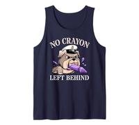 Bruh No Crayon Left Behind Soldier Eater Military My Officer Tank Top