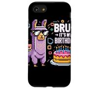 Bruh Plus Birthday Llama Pixel Art Sunglasses Party Humor Case for iPhone SE (2020) / 7/8