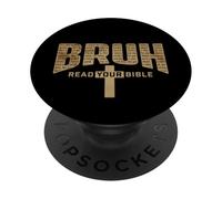 Bruh Read Your Bible - Easter Christian Faith PopSockets Adhesive PopGrip