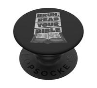 Bruh Read Your Bible - Funny Christian Religious Faith Meme PopSockets Adhesive PopGrip