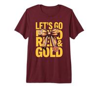 Bruh RED Gold Vibes ONLY Teacher Field Day Spirit W oot Premium T-Shirt