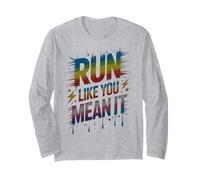 Bruh Run Like You Mean IT Games Begin Teacher Cheer On Long Sleeve T-Shirt