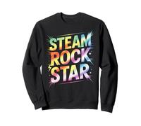 Bruh STEAM ROCKSTAR Physics Camp ELA Teacher I Teach Stud Sweatshirt