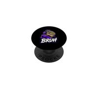Bruh T Rex Headset Dinosaur Gamer Video Games Funny Gaming PopSockets Adhesive PopGrip