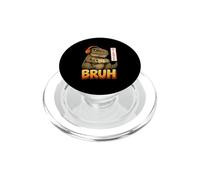 Bruh T Rex Headset Dinosaur Gamer Video Games Funny Gaming PopSockets PopGrip for MagSafe