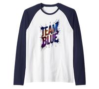 Bruh Team Blue Field Day Game Spirit W ompetition Cheer Raglan Baseball Tee