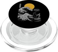 "BRUH." The Great Wave Kanagawa Japanese Surfing Chicken PopSockets PopGrip for MagSafe
