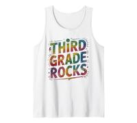 Bruh Third Grade Rocks Last Day I Teach Teacher Besties Tank Top