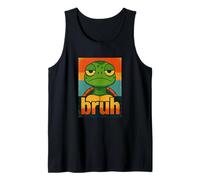 Bruh Turtle - Funny Retro Grumpy Animal Mood Turtle Tank Top