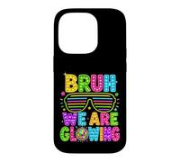 Bruh We Are Glowing 80s Disco Fun Case for iPhone 14 Pro