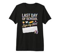 Bruh We are Out Last Day of School Autograph Memory Book Premium T-Shirt
