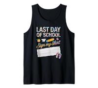 Bruh We are Out Last Day of School Autograph Memory Book Tank Top