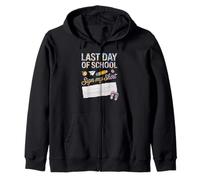 Bruh We Are Out Last Day Of School Autograph Memory Book Zip Hoodie