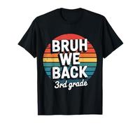 Bruh We Back 3rd Grade Back to School Vintage T-Shirt