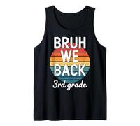 Bruh We Back 3rd Grade Back to School Vintage Tank Top