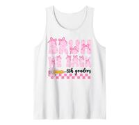 Bruh We Back 8th Graders First Day Of Eighth Grade Girls Bow Tank Top