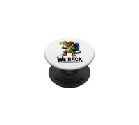 Bruh We Back Alligator Teacher Student Boys Back To School PopSockets Adhesive PopGrip