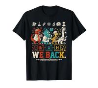 Bruh We Back Dinosaur Science Teachers Periodic Table Retro T-Shirt