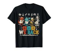Bruh We Back Dinosaur Science Teachers Periodic Table T-Shirt