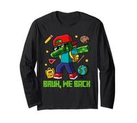 Bruh We Back - Pixel - Zombie Back to School - Graphics Long Sleeve T-Shirt