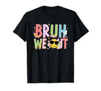 Bruh We Out Smile Face Teacher Student Last-Day of School T-Shirt