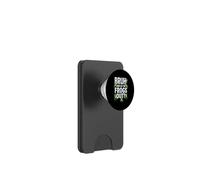 Bruh Who Let The Frogs Out Funny Frog Lover PopSockets PopWallet for MagSafe