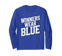Bruh Winners WEAR Blue Team Building School Summer Camp Crew Long Sleeve T-Shirt