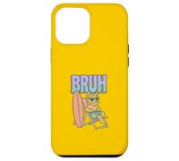 Bruh Yorkshire Terrier Surfing Funny Dog Case for iPhone 12 Pro Max