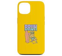 Bruh Yorkshire Terrier Surfing Funny Dog Case for iPhone 13