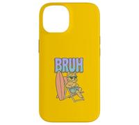 Bruh Yorkshire Terrier Surfing Funny Dog Case for iPhone 14