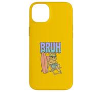 Bruh Yorkshire Terrier Surfing Funny Dog Case for iPhone 14 Plus
