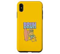 Bruh Yorkshire Terrier Surfing Funny Dog Case for iPhone XS Max