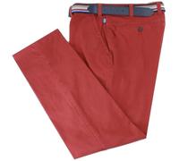 BRUHL Mens Catania B Four Seasons Smart Casual Chinos - Red - W36 L32