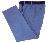 Bruhl Mens Montana Micro Twill Stretch Lightweight Chinos - Blue - W36 L30