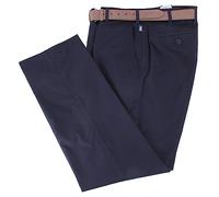 Bruhl Mens Montana Micro Twill Stretch Lightweight Chinos - Marine Navy - W48 L32