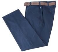 Bruhl Mens Montana Nanotec Gabardine Stretch Chinos - Dark Blue - W56 L32