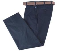 BRUHL Mens Montana Nanotec Gabardine Stretch Chinos - Marine Navy - W36 L30