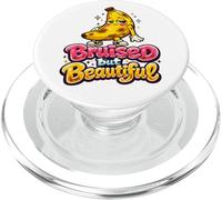 Bruised But Beautiful Funny Banana Humour Design PopSockets PopGrip for MagSafe