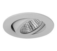 BRUMBERG LED recessed spotlight Seven-R, 2,700 K, white matt, aluminium