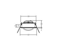 BRUMBERG BB03 LED recessed spotlight on/off connection box textured white