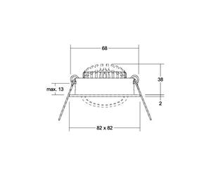 BRUMBERG BB05 recessed spot not dimmable, black