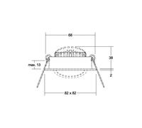 BRUMBERG BB05 recessed spot not dimmable chrome