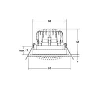 BRUMBERG BB23 LED spot IP65 on/off connection box matt nickel