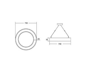 BRUMBERG Biro Circle Ring3.5 direct Ø 75 cm on/off white 840